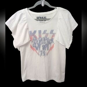 White KISS '74 Graphic T-Shirt